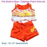 Bear/Doll Wear - Orange Summer Outfit