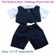 Bear/Doll Wear - Pinstriped Suit