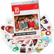 One Direction - 50pc Temporary Tattoos