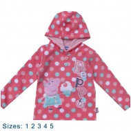 Peppa Pig - Pink Fleecy Hooded Top