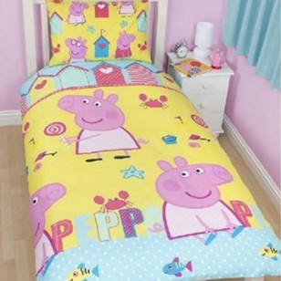 Peppa Pig - Quilt Cover Set - Seaside
