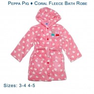 Peppa Pig - Coral Fleece Bath Robe