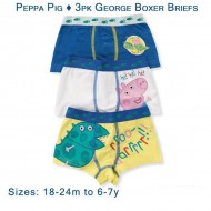 Peppa Pig - 3pk George Boxer Briefs - Dinosaurs