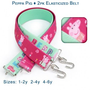 Peppa Pig - 2pk Elasticized Belts