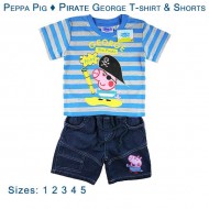 Peppa Pig - Pirate George T-Shirt & Shorts