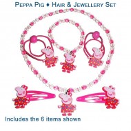 Peppa Pig - Hair & Jewellery Set