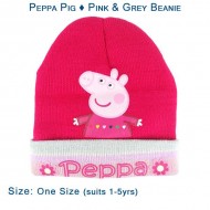 Peppa Pig - Pink & Grey Beanie